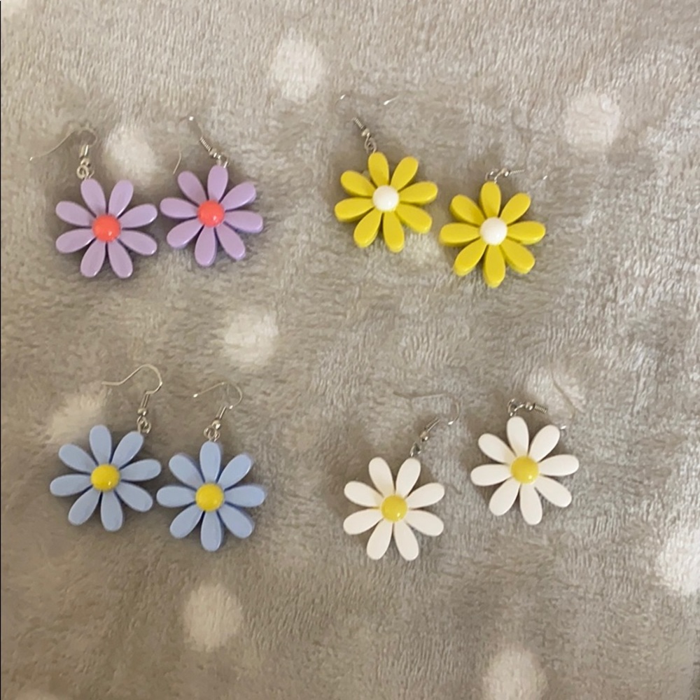Flower earrings